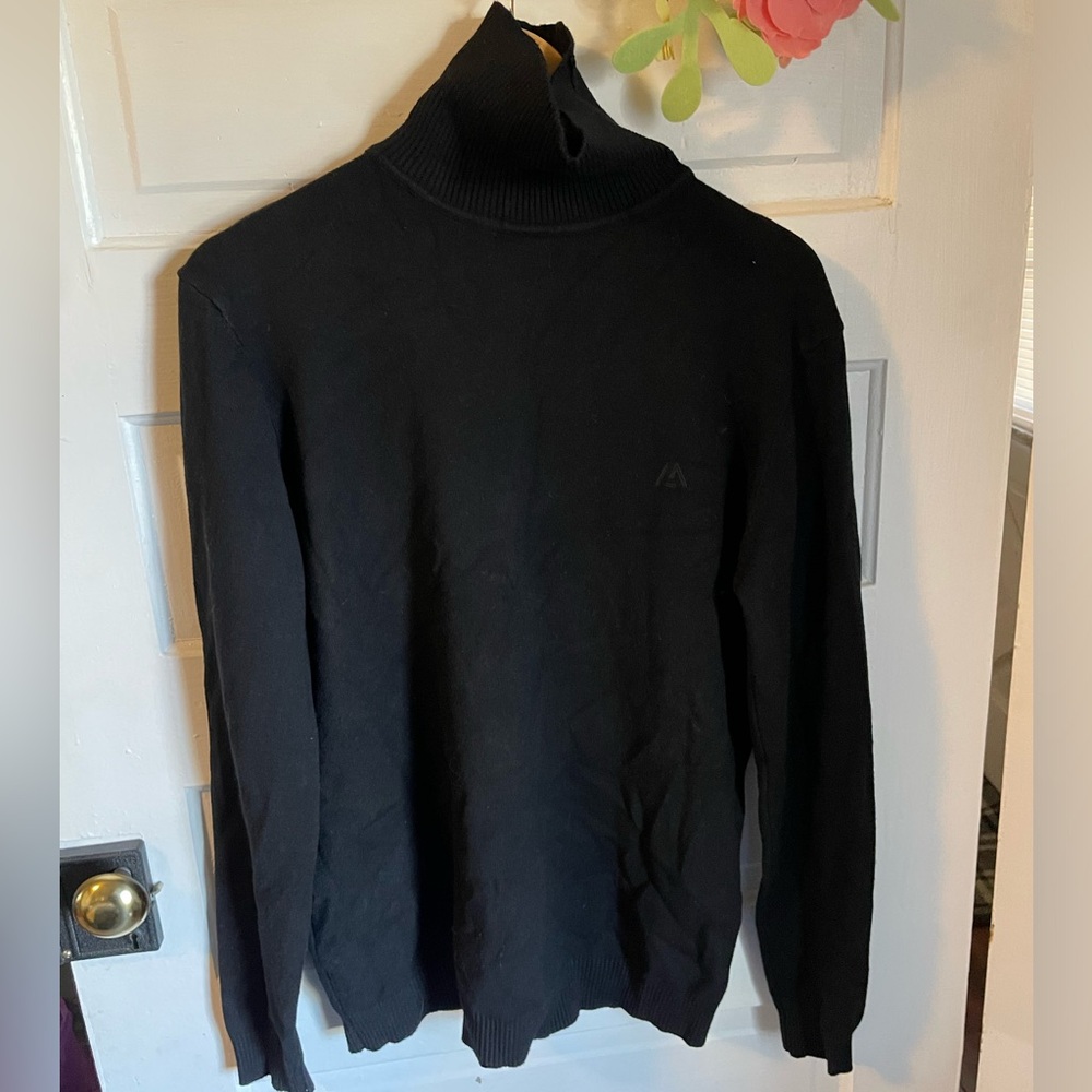 Marc Asher Black Turtleneck Sweater